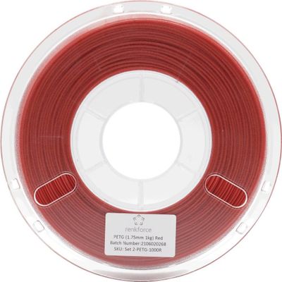 Renkforce RF-4738596 3D-printmateriaal Polyethyleentereftalaatglycol (PETG) Rood 1 kg