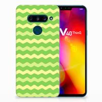 LG V40 Thinq TPU bumper Waves Green