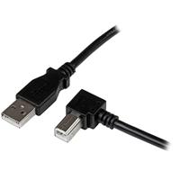StarTech.com USB-adapterkabel 3 m voor haakse printers, 1 x USB-A-stekker, recht, 1 x USB-B-stekker, schuin