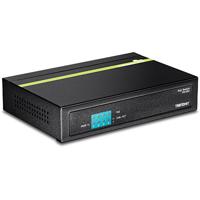 Trendnet TPE-S50 netwerk-switch Unmanaged L2 Fast Ethernet (10/100) Power over Ethernet (PoE) Zwart