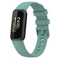 By Qubix - Compatible met Fitbit Inspire 3 - Sportbandje met gesp - Maat: Small - Groen - Compatible fitbit bandje