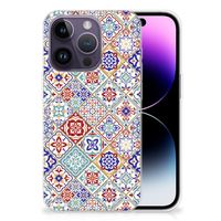 Apple iPhone 14 Pro TPU Siliconen Hoesje Tiles Color - thumbnail