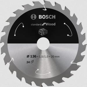 Bosch Accessories Bosch Power Tools 2608837668 Hardmetaal-cirkelzaagblad 136 x 20 mm Aantal tanden: 24 1 stuk(s)