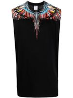 Marcelo Burlon County of Milan t-shirt Grizzly Wings à design sans manches - Noir