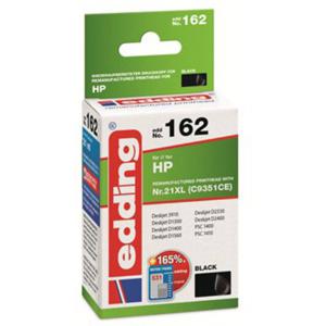 Edding Inktcartridge vervangt HP 21XL, C9351CE Compatibel Zwart EDD-162 18-162