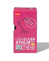 HEMA Led Kogel Clear E27 4.2W 470lm Dim - thumbnail