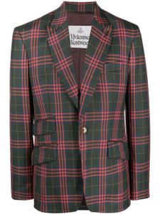 Vivienne Westwood blazer en laine vierge à carreaux - Vert