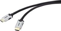 SpeaKa Professional SP-9063164 HDMI-kabel HDMI Aansluitkabel HDMI-A-stekker, HDMI-A-stekker 1.00 m Zwart 8K UHD