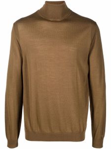 Woolrich pull en maille fine à col roulé - Marron