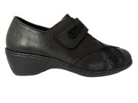 Zwarte Rieker Klittenbandschoenen