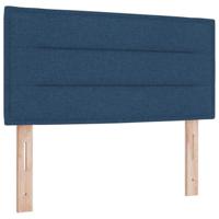 vidaXL Hoofdbord met strepen 90 cm stof blauw