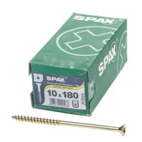 Spax-s Spaanplaatschroef platverzonken kop geel verzinkt T50 10 x 180mm
