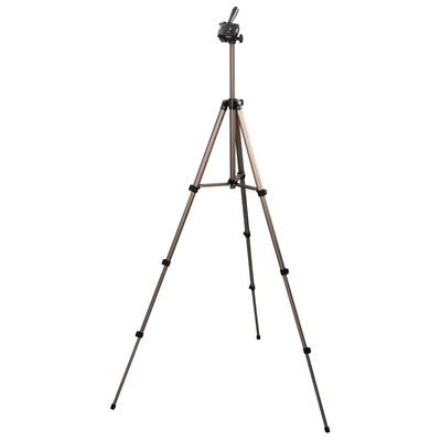 Hama Tripod 1/4 inch Werkhoogte: 42 - 125 cm Champagne Incl. tas, Waterpas