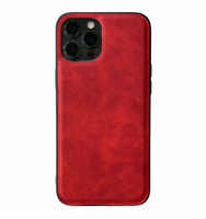 iPhone XS Max hoesje - Backcover - Kunstleer - TPU - Rood