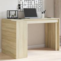 Bureau 123,5x73,5x75 cm bewerkt hout sonoma eikenkleurig - thumbnail