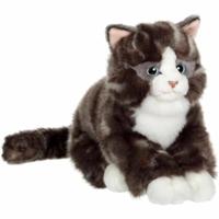 Gipsy Knuffeldier, kat, Mimiz, grijs, 28 cm