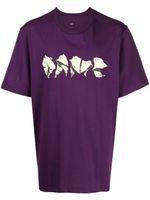 OAMC t-shirt à logo imprimé - Violet