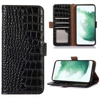 Crocodile Series Nokia G400 Wallet Leren Hoesje met RFID - Zwart