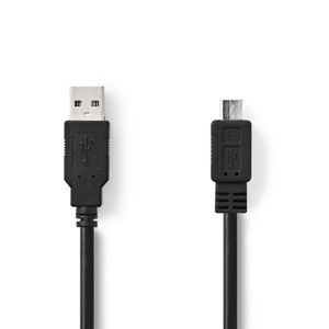 Nedis CCGT60500BK20 Kabel Usb 2.0 A Male - Micro B Male 2,0 M Zwart