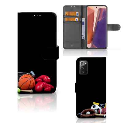 Samsung Galaxy Note 20 Wallet Case met Pasjes Sports Samsung Galaxy Note 20 Wallet Case met Pasjes Sports