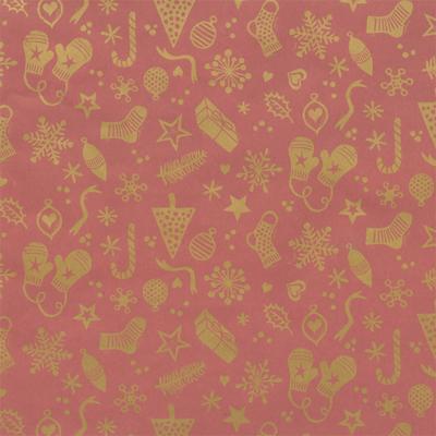 Geschenkpapier rol Kerst Bronze 30 centimeter x 200 meter