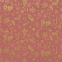 Geschenkpapier rol Kerst Bronze 30 centimeter x 200 meter