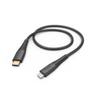 Hama USB C Lightning oplaadkabel zwart 1,5 m