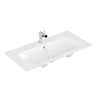 Villeroy & Boch Finion meubelwastafel 1 kraangat 100x50cm Ceramic+ met verdekte overloop stone white 4164ABRW