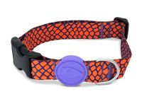 MORSO HALSBAND HOND GERECYCLED URBAN LIZARD ROOD 43-70X2,5 CM