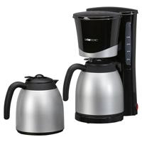 Clatronic® Koffiezetapparaat met thermoskan | incl. 2 thermokannen van elk 1 liter | Koffiezetapparaat voor 8-10 kopjes filterkoffie | druppelstop & automatische uitschakeling | filterinzetstuk