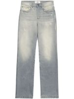 AMI Paris jean droit à taille mi-haute - Gris