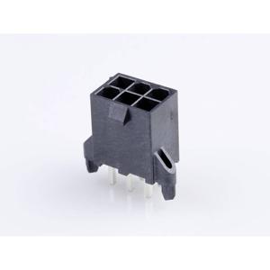 Molex 462070106 Male header, inbouw (standaard) Totaal aantal polen: 6 Rastermaat: 4.20 mm Inhoud: 1 stuk(s) Tray