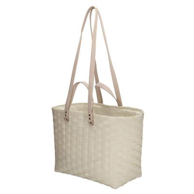 Recycle Life strandtas Crème