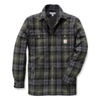 Carhartt Hubbard Sherpa Lined Shirt Jacket Moss Heren 