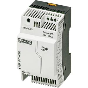 Phoenix Contact STEP-PS/1AC/24DC/1.75 DIN-rail netvoeding 24 V/DC 1.9 A 42 W Aantal uitgangen: 1 x Inhoud: 1 stuk(s)