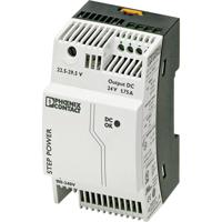 Phoenix Contact STEP-PS/1AC/24DC/1.75 DIN-rail netvoeding 24 V/DC 1.9 A 42 W Aantal uitgangen: 1 x Inhoud: 1 stuk(s) - thumbnail