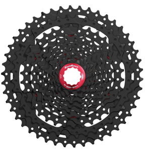 Sunrace Cassette 10 speed CS-MX3 11-46T zwart/rood