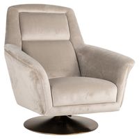 Richmond Draaifauteuil Nora Velvet - Khaki - thumbnail