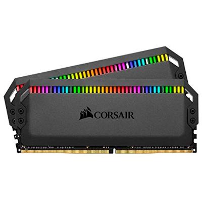 Corsair Dominator Platinum RGB 16 GB (2 x 8 GB) DDR4 3600 MHz C18 dynamische LED-lamp RGB geheugenkit - zwart