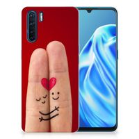 OPPO A91 Silicone Back Cover Liefde - Origineel Romantisch Cadeau - thumbnail