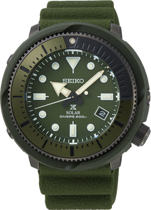 Horlogeband Seiko SNE535J1 / V157-0DC0 Rubber Groen 22mm