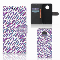 Motorola Moto G6 Plus Telefoon Hoesje Feathers Color
