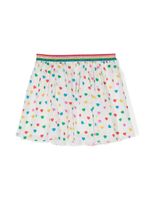 Stella McCartney Kids minijupe à motif cœur - Blanc