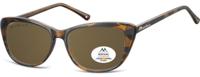 Montana zonnebril gepolariseerd panto kunststof bruin (MP42B)