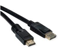 ROLINE 11.04.5776 video kabel adapter 7,5 m HDMI Type A (Standaard) DisplayPort Zwart - thumbnail