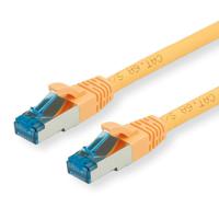 VALUE Patchkabel Kat.6A (Class EA) S/FTP (PiMF), LSOH, geel, 0,3 m