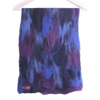 Gevilte Sjaal (Blauw/Paars)