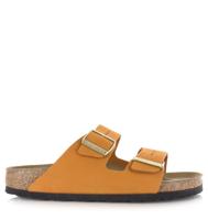 BIRKENSTOCK Birkenstock - Arizona | Burnt Orange Nar Oranje Nubuck Platte sandalen Unisex