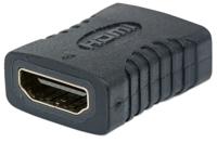 Manhattan 353465 HDMI Adapter [1x HDMI-bus - 1x HDMI-bus] Zwart Vergulde steekcontacten