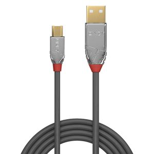 LINDY USB-kabel USB 2.0 USB-A stekker, USB-micro-B stekker 1.00 m Grijs 36651